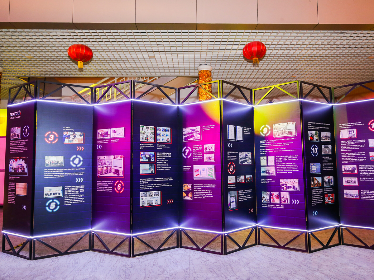 年會公司文化展示區布置